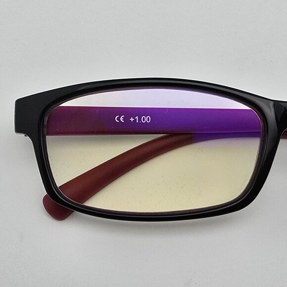 *SOLD* Prospek by Spektrum S117 Black +1.00 Blue Light Reading Computer Glasses - Picture 15 of 15